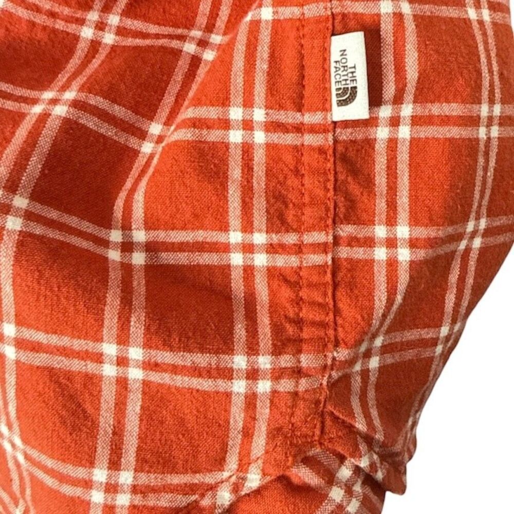 The North Face Hemp Blend Plaid Short Sleeve Button Down Shirt Men’s Large L - Picture 8 of 9